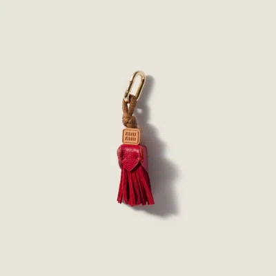 Miu Miu Leather Micro Trick In Red