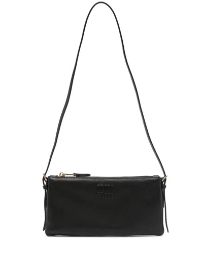 Miu Miu Leather Mini Bag In Black
