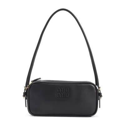 Miu Miu Leather Mini Bag With Logo Detail
