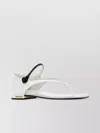 Miu Miu White Leather Sandals