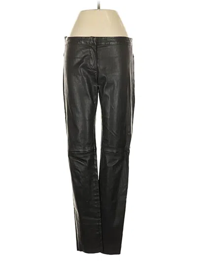 Pre-owned Miu Miu Leather Pants In Black