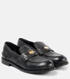 Miu Miu Logo Loafer In Black