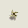 Miu Miu Leather Pinwheel Brooch