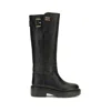 Miu Miu Leather Platform Boot In Black