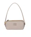 Miu Miu Leather Pouch In Neutral