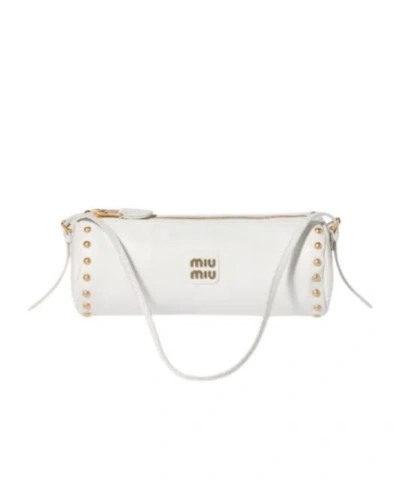 Miu Miu Leather Pouch In Pattern