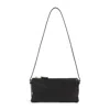 Miu Miu Adjustable Leather Handle Pouch In Black