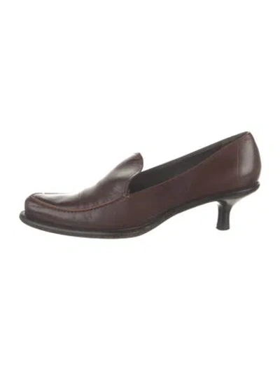 Pre-owned Miu Miu Leather Pumps In Brown