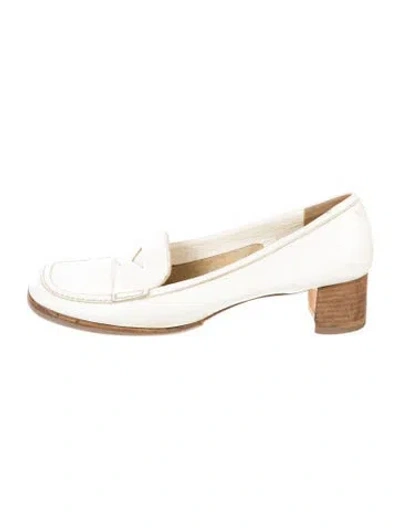 Pre-owned Miu Miu Leather Pumps In Neutral