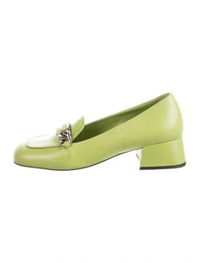 Pre-owned Miu Miu Leather Pumps W/ Tags In Green
