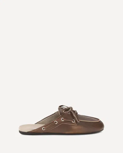Miu Miu Leather Sabot Loafers