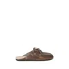 Miu Miu Contemporary Leather Boat Moccasin Loafers In Brown