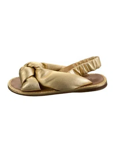 Pre-owned Miu Miu Leather Sandals