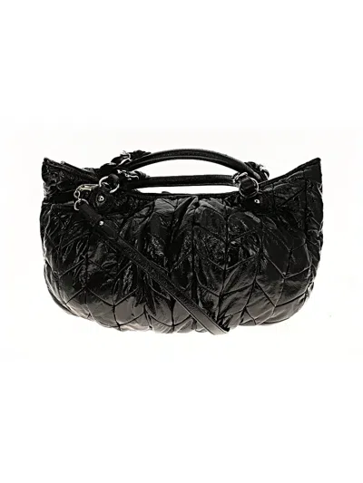 Pre-owned Miu Miu Leather Satchel In Black