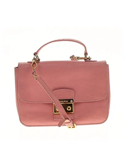 Pre-owned Miu Miu Leather Satchel In Pink