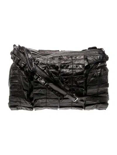 Pre-owned Miu Miu Leather Shoulder Bag In Black