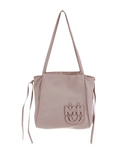 Pre-owned Miu Miu Leather Shoulder Bag In Pink