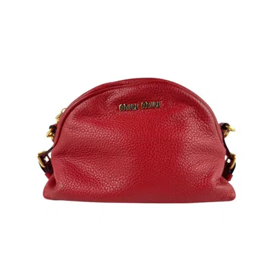 Pre-owned Miu Miu Leather Shoulder Bag () In Multi