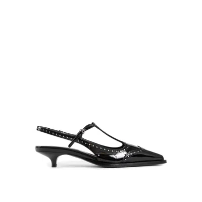 MIU MIU MIU MIU LEATHER SLINGBACK PUMPS