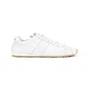 Miu Miu Logo-printed Leather Sneakers In White