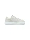 Miu Miu Leather Sneakers In Nude