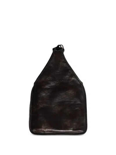 Miu Miu Leather Tote Bag In Brown