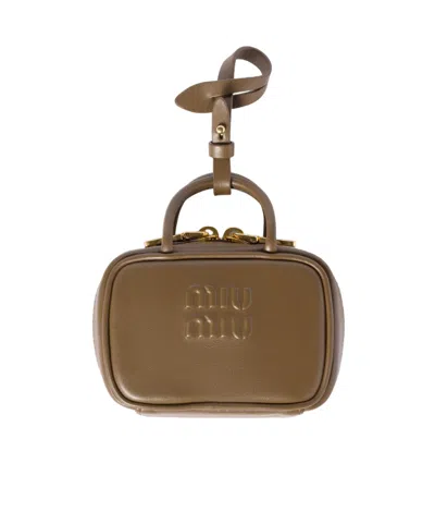 Miu Miu Leather Trick In Gray