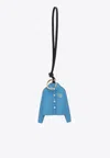 Miu Miu Leather Trick Shirt-shaped Keychain