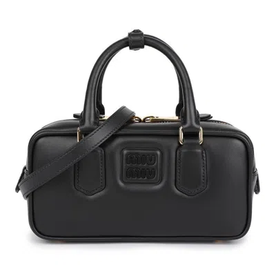 Miu Miu Leather Women's Tote Bag In Black