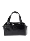 Miu Miu Leather Zipped Shoulder Bag In Black