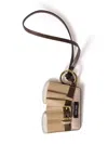 Miu Miu Grey Beige Trick Shorts Key Charm In Brown