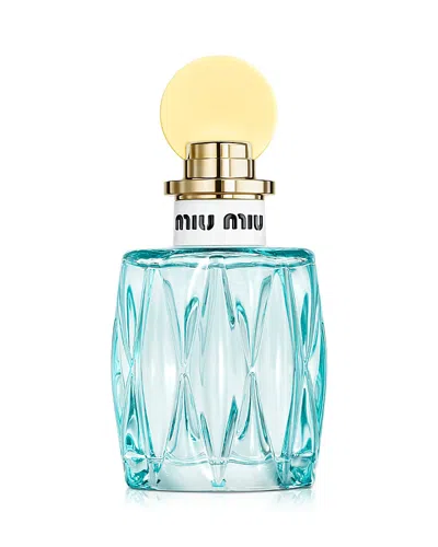 Miu Miu L'eau Bleue Eau De Parfum 3.38 Oz.