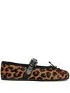 Miu Miu Ballerina Flat In Brown