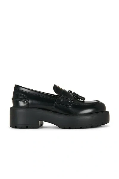 Miu Miu Platform Tassel Loafers With 3 Cm Platform And 5 Cm Heel For Women In Animal Print