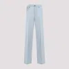 Miu Miu Straight-leg Pants In Light Blue
