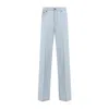 MIU MIU LIGHT BLUE COTTON PANTS