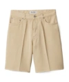 Miu Miu Light Denim Bermudas In Neutral