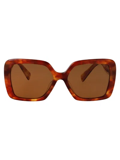 Miu Miu Light Havana Acetate Sunglasses