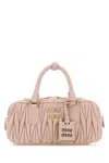 Miu Miu Light Pink Arcadie Satchel In Pink