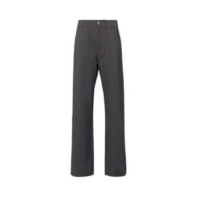 Pre-owned Miu Miu Light Wool Pants 'slate Grey' | Women's Size 38