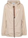 Miu Miu Logo Print Windbreaker Jacket In Corda
