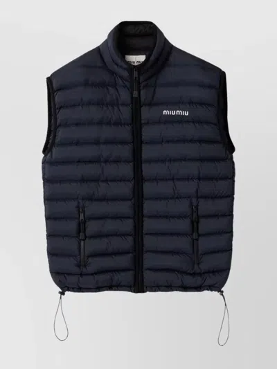 MIU MIU LIGHTWEIGHT SLEEVELESS PADDED JACKET