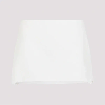 Miu Miu Linen And Cotton Mini Skirt 40 In White