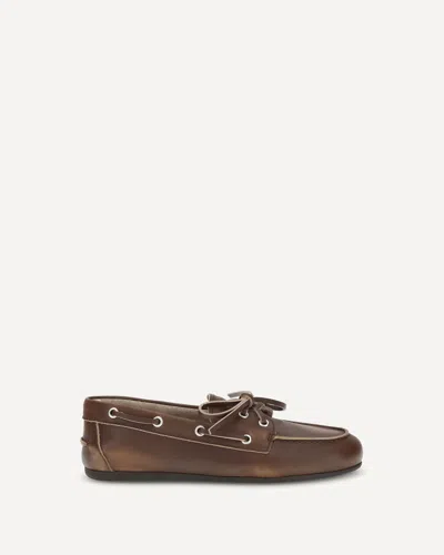 Miu Miu Loafer Shoes In Brown