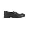 Miu Miu Leather Loafers Gold-tone Hardware In Black