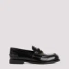 Miu Miu Black Leather Loafers