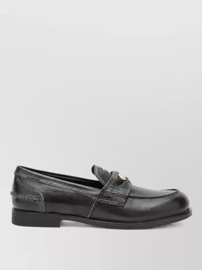 Miu Miu Loafers In Black