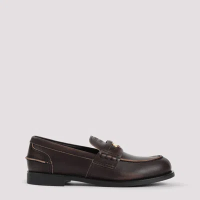 MIU MIU LOAFERS BROWN
