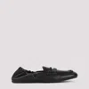 Miu Miu Women Logo Motif Leather Loafers In Black