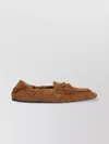 Miu Miu Loafers With Back Elasticated Detail In Brown